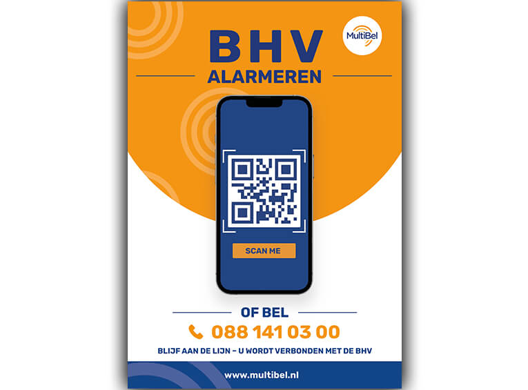 QR code alarm BHV